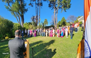 Consulate General of India, Cape Town celebrates 78th Independence Day of India under the theme ‘Viksit Bharat@2047’ with pride and patriotic fervor at India House.  Acting CG, CGI, Cape Town hoisted the tricolor on the eve of 78th Independence Day of India. May this flag, representing the unity, diversity & indomitable spirit of India, always fly high. Future generations of India displaying their artistic and oratorical talents during 78th Independence Day celebrations at India House. CGI Cape Town and Indian diaspora celebrate the spirit of freedom and the pride of India on the eve of 78th Independence Day.